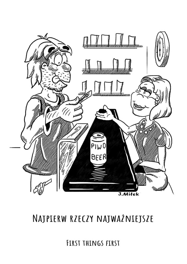 rysunek satyryczny